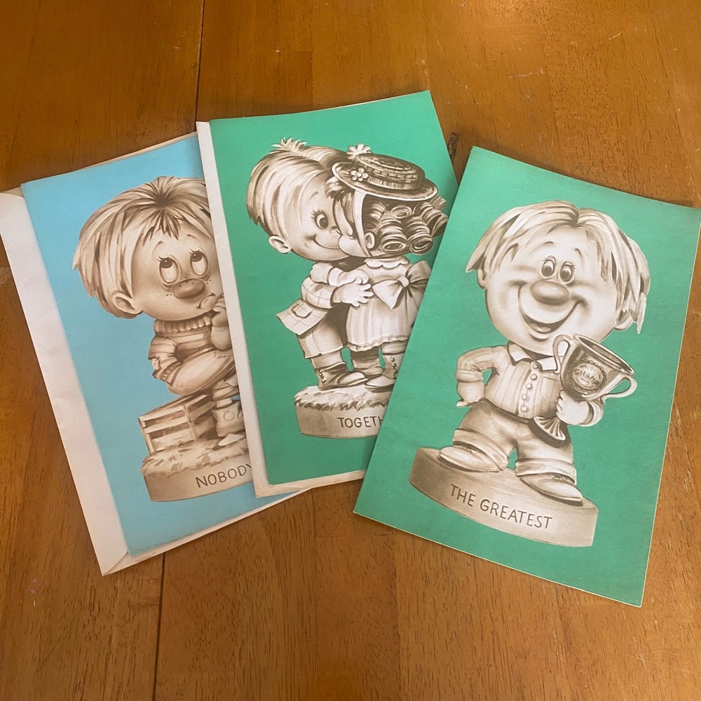 Fun-Tastics Greeting Cards Multi Excellent Vintage 3pc Birthday Set